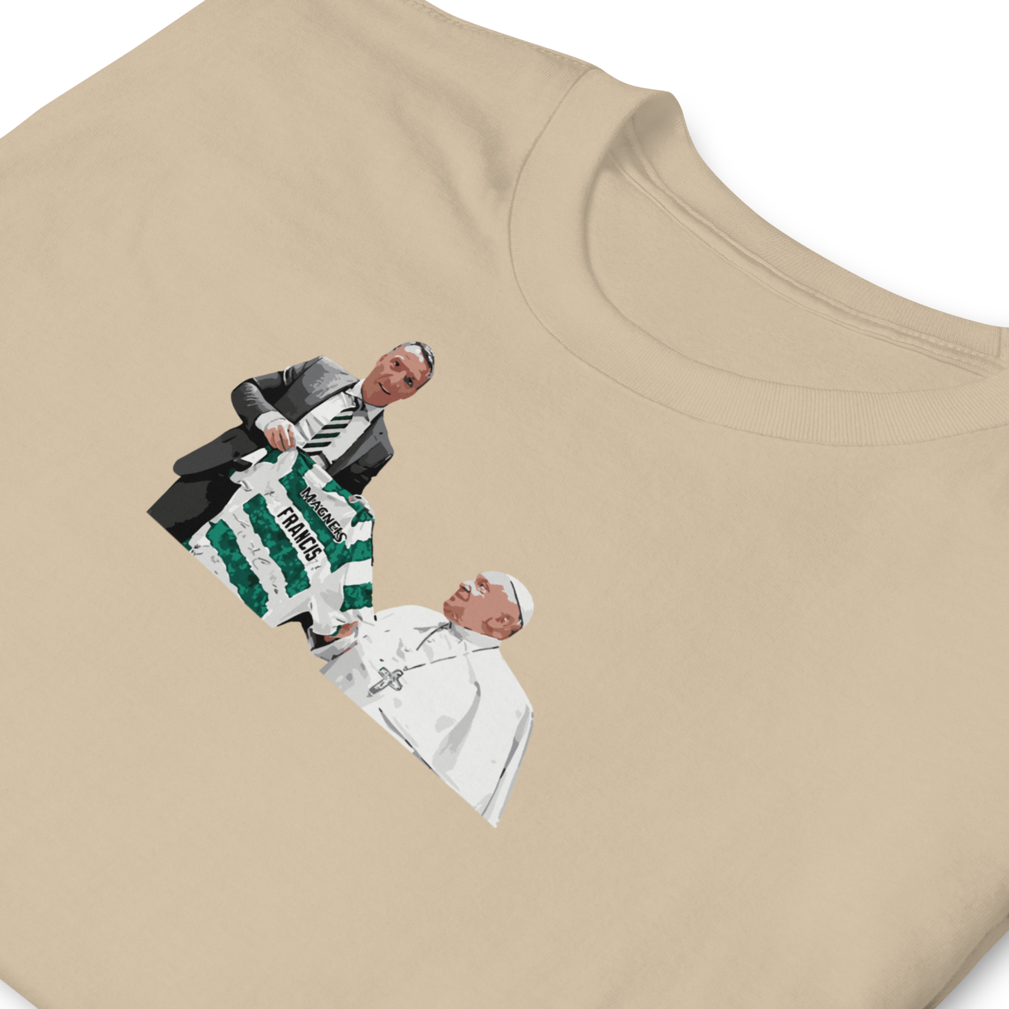 Celtic - Pope Francis & Brendan Rodgers | Printed Club Classic T-Shirt