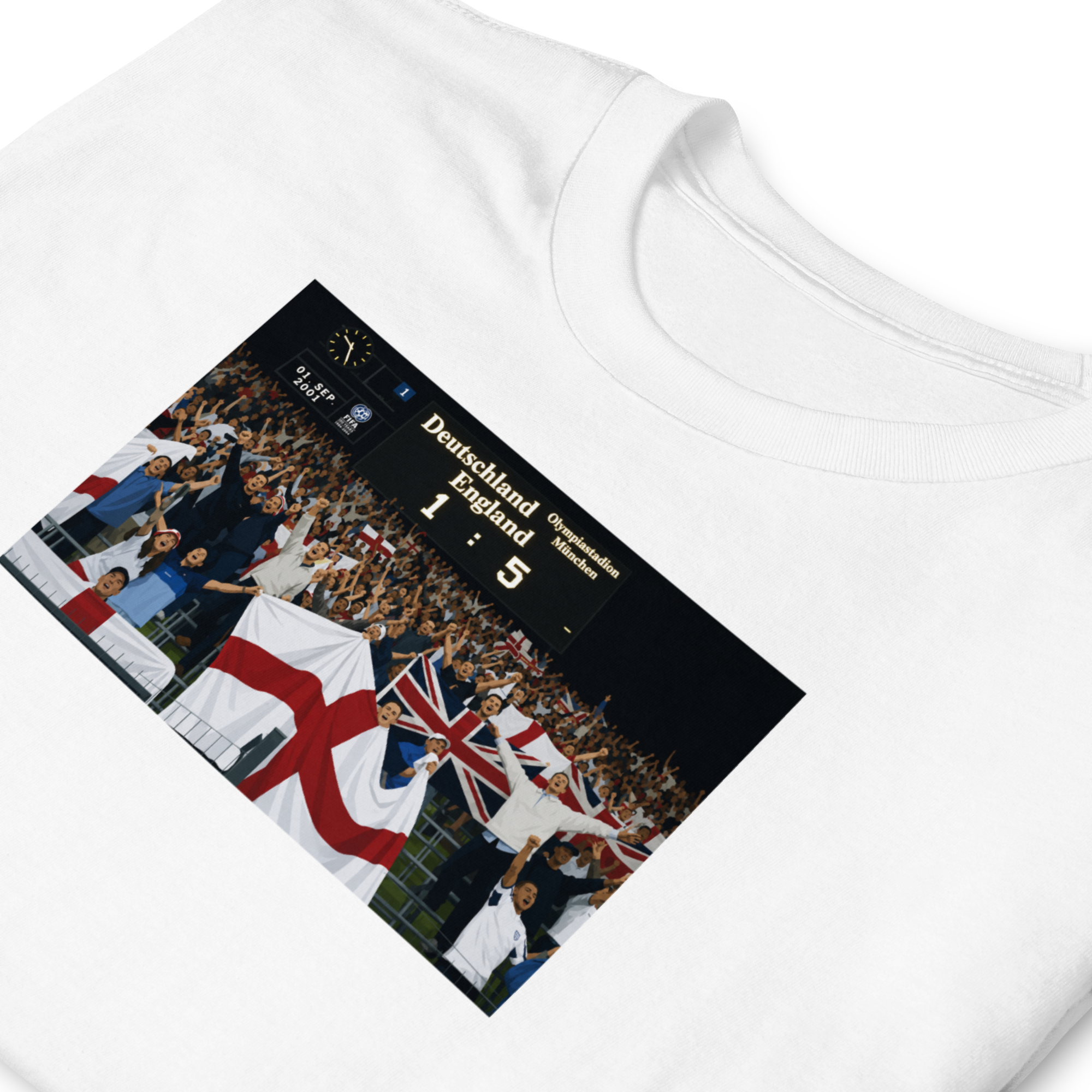 England - 5-1 vs Germany | Printed Club Classic T-Shirt